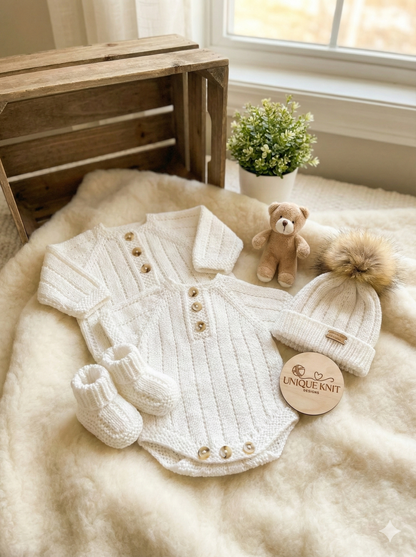 "Cotton ” Multi-piece Knitting pattern for Reborn doll 16 -22” or 0-3 Month Old Baby