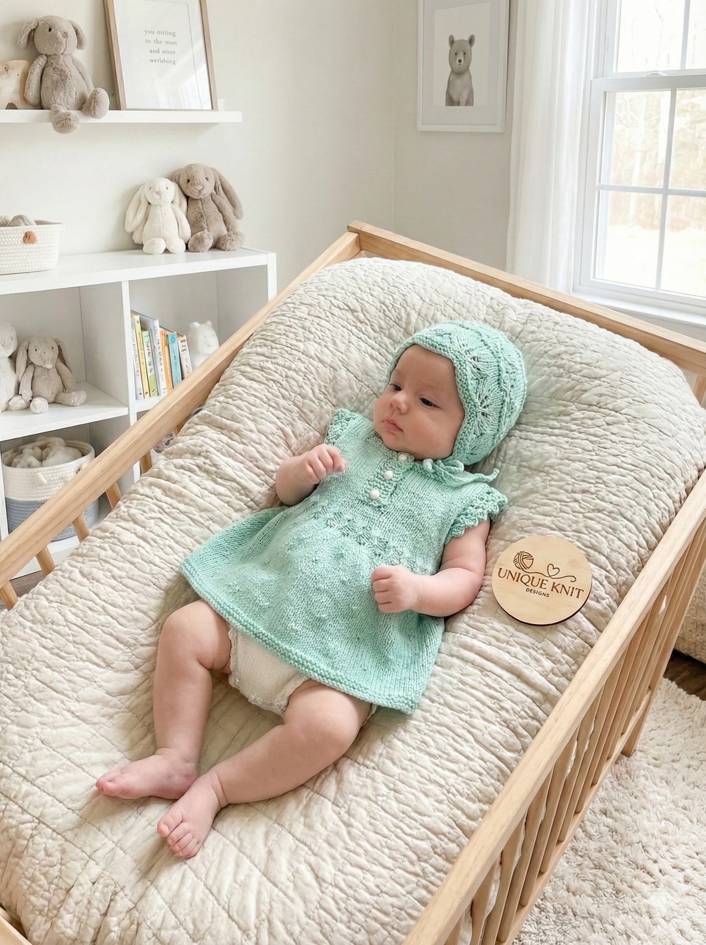 "Cinderella” 4 piece Knitting pattern for Reborn doll 16 -22” or 0-3 Month Old Baby