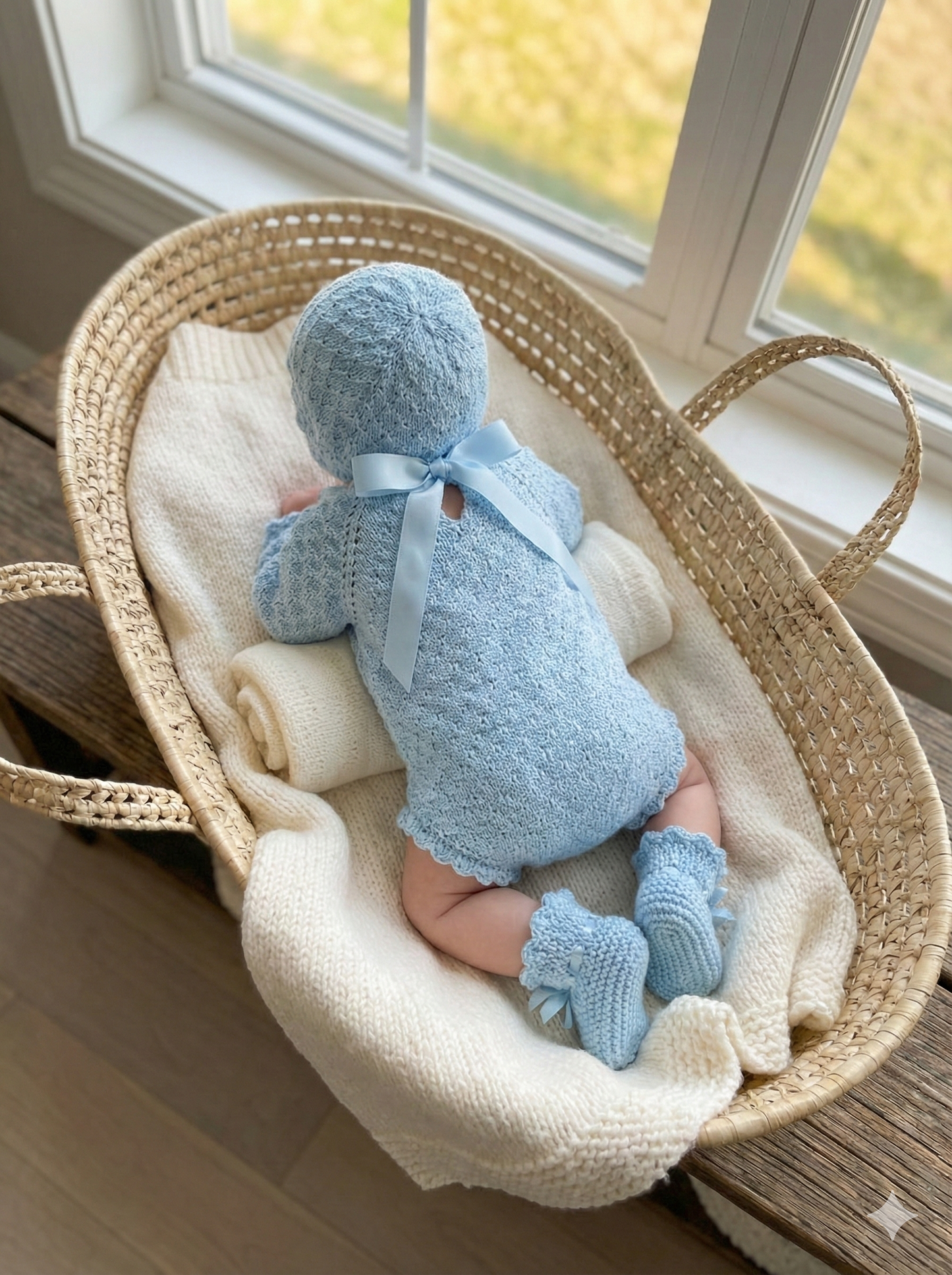 "Freyja” Romper Knitting pattern for Reborn doll 19 -24” or 0-6 Month Old Baby