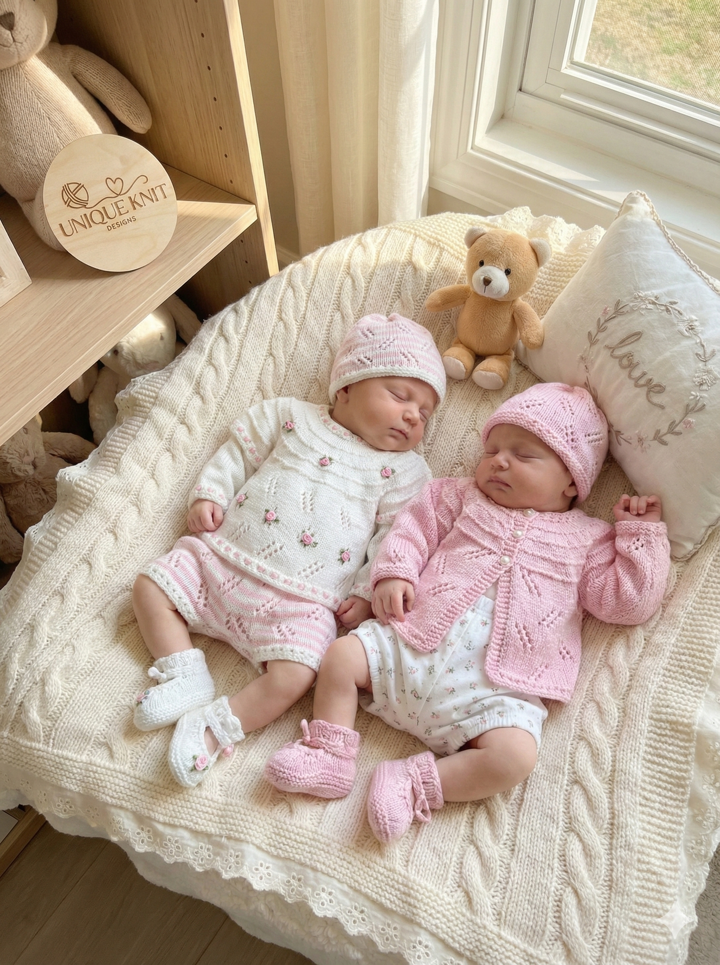 "Mayflower ” Mix 'n' Match Knitting pattern for Reborn doll 16 -22” or 0-3 Mth Old Baby