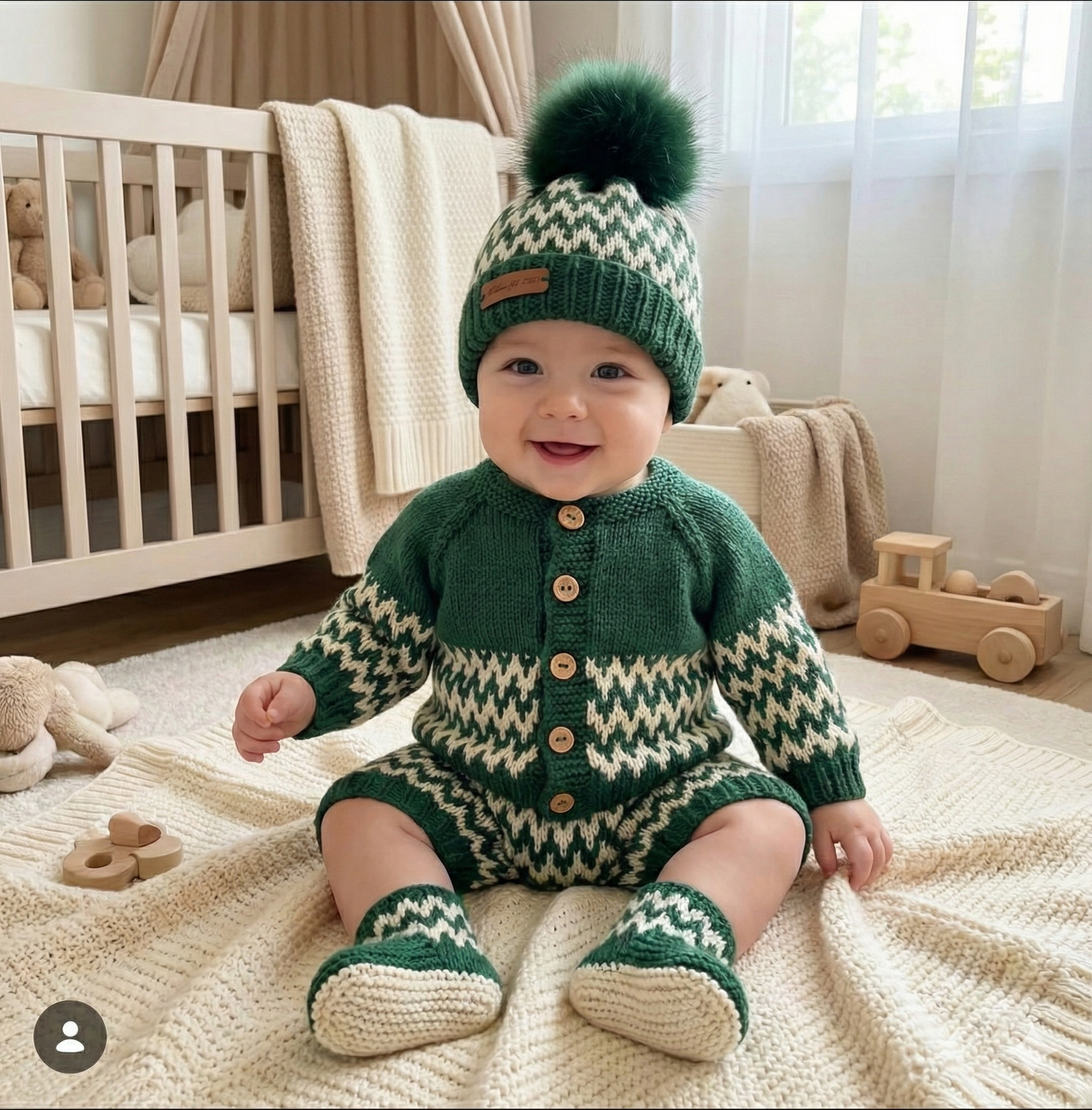 "Zingara” 4 Piece Knitting pattern set for Reborn doll 16 -22” or 0-3 Month Old Baby