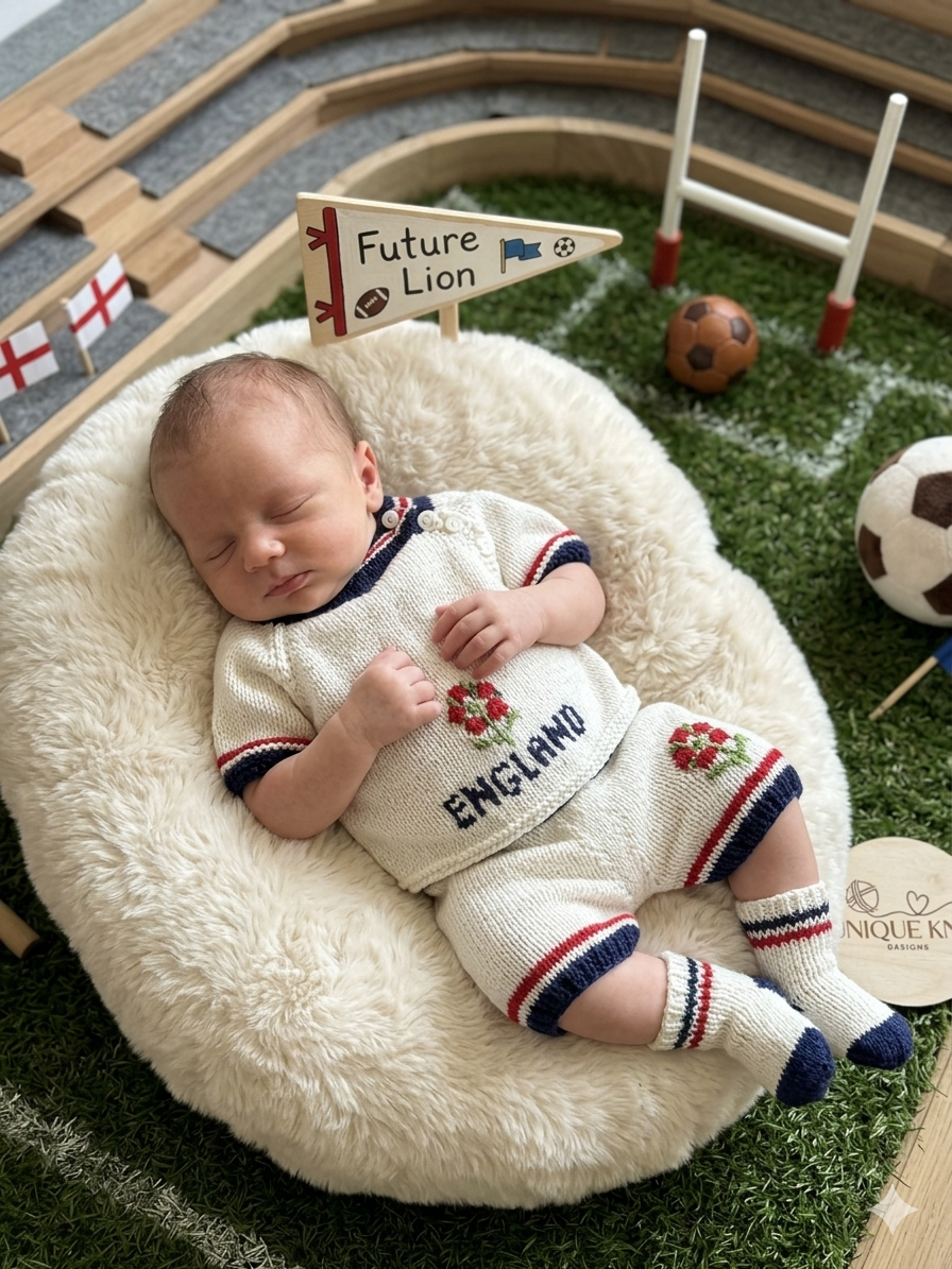 "Little lions” 3 piece Knitting pattern set for Reborn doll 16 -22” or 0-3 Month Old Baby
