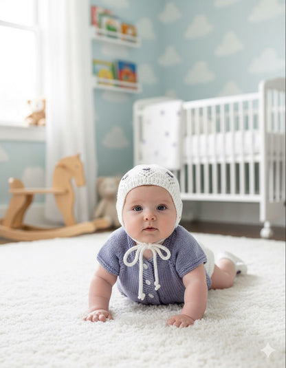 "Isabelle” 4 Piece Knitting pattern set for Reborn doll 16 -22” or 0-3 Month Old Baby