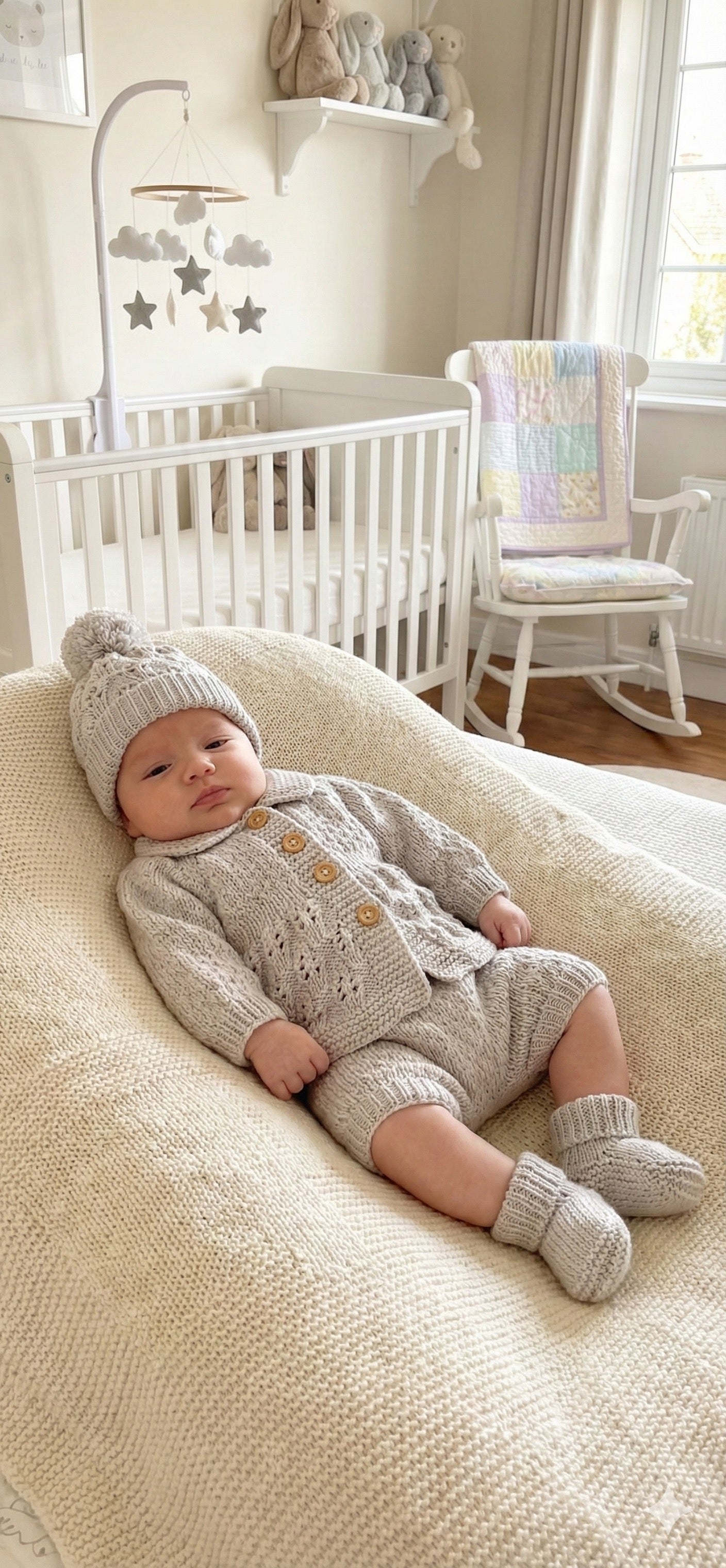 "Blueberry” 5 Piece set - 8 sizes from premature to 24 Month old baby