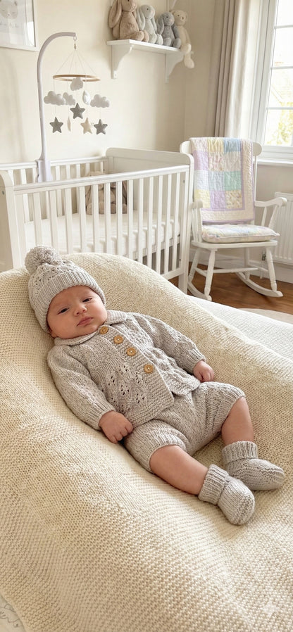 "Blueberry” 5 Piece set - 8 sizes from premature to 24 Month old baby