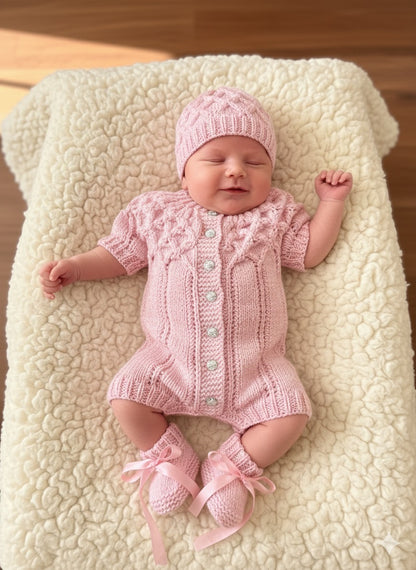 "Sugar & Spice” Multi-piece Knitting pattern for Reborn doll 16 -22” or 0-3 Month Old Baby