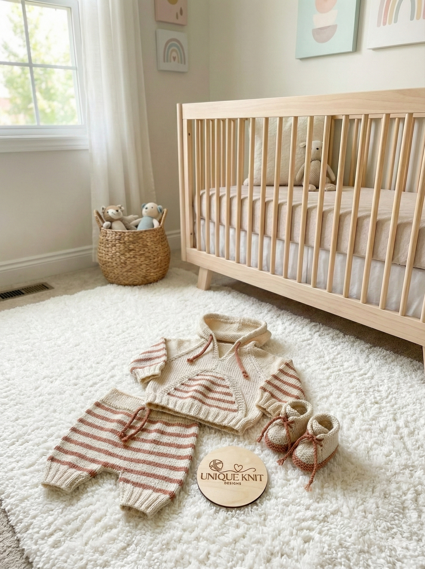 "Basil” Tracksuit & Trainer Knitting pattern set  for Reborn doll 16 -22” or 0-3 Mth Old Baby