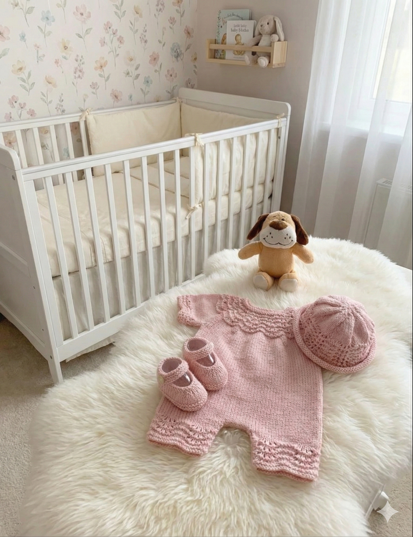 "Jasmine ” Romper Knitting pattern for Reborn doll 16 -22” or 0-3 Mth Old Baby