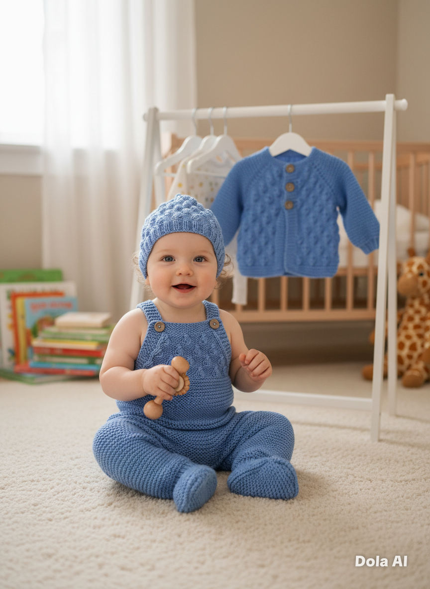 "Little Cloud” 3 piece Knitting pattern set for Reborn doll 19 -24” or 0-6 Month Old Baby