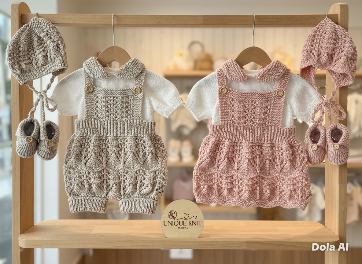 "Tim & Kim ” Multi Piece  twin set knitting pattern for reborn doll 16-22" or 0-3 month old baby