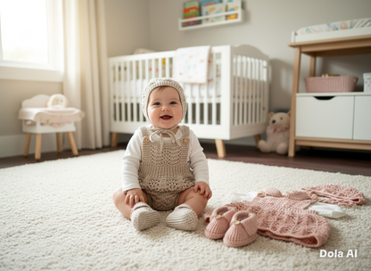 "Tim & Kim ” Multi Piece  twin set knitting pattern for reborn doll 16-22" or 0-3 month old baby