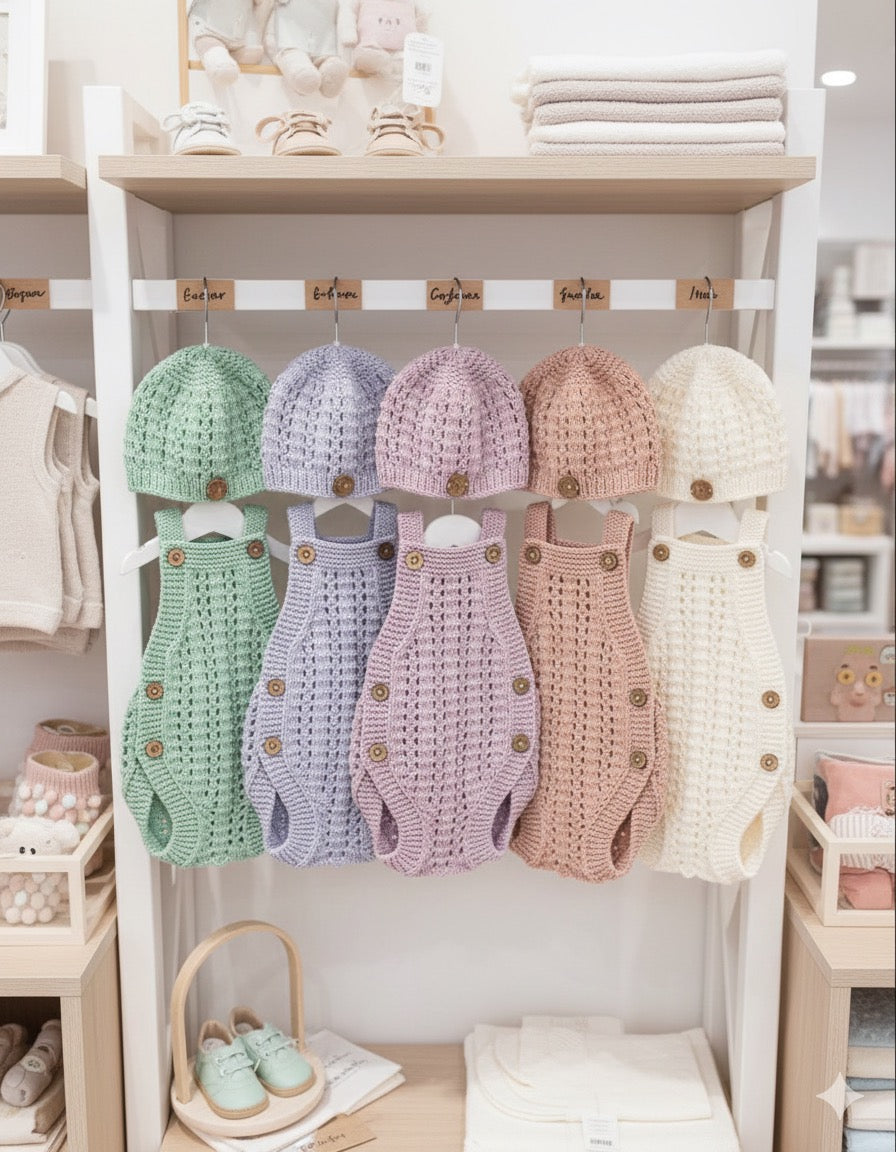 "Autumn” Romper Knitting pattern for Reborn doll 16 -22” or 0-3 Month Old Baby