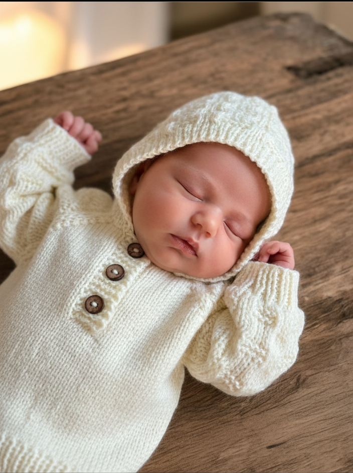 "Dubai” 4 Piece Knitting pattern set for Reborn doll 16 -22” or 0-3 Month Old Baby