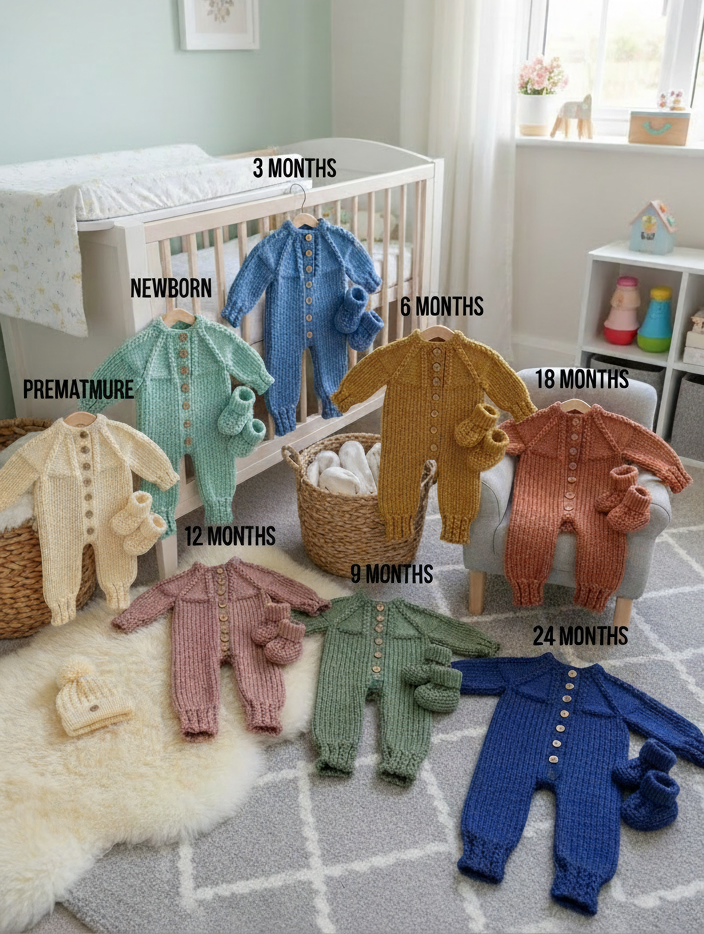 "Primrose” Romper - NEW with 8 size options from premature to 24 Months