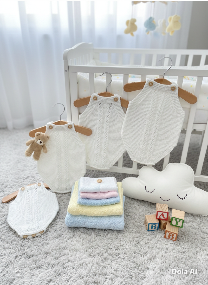 "Sugarplum” 4 piece set -NEW with 8 size options from premature to 24 Months