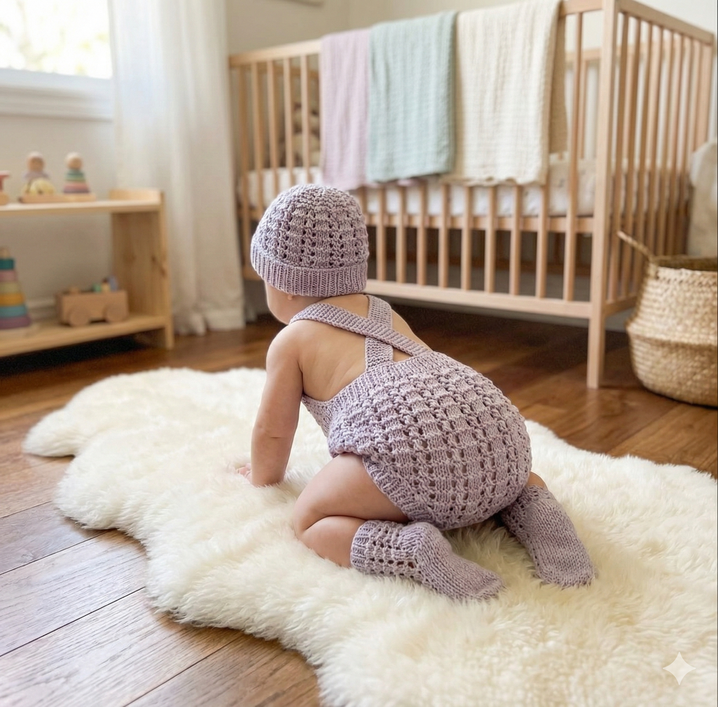"Autumn” Romper Knitting pattern for Reborn doll 16 -22” or 0-3 Month Old Baby