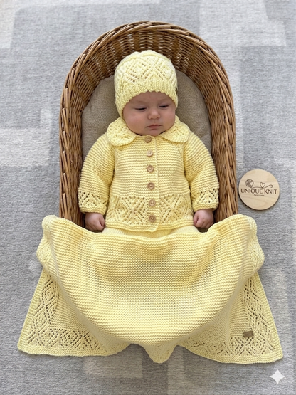 "Sapphire” 3 piece Knitting pattern set for Reborn doll 16 -22” or 0-3 Month Old Baby