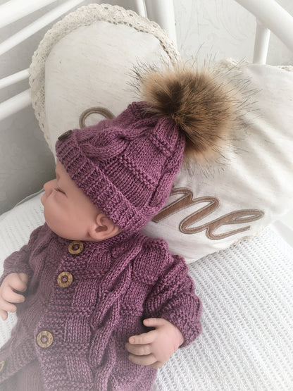 "Poppy ” 4 Piece Set Knitting pattern for Reborn doll 16 -22” or 0-3 Mth Old Baby