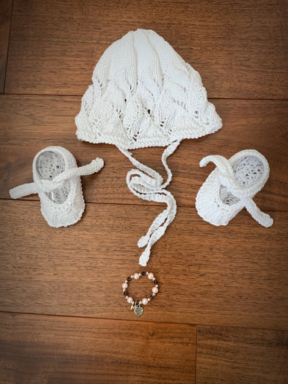 "Elderflower” Dress Knitting pattern for Reborn doll 16 -22” or 0-3 Month Old Baby