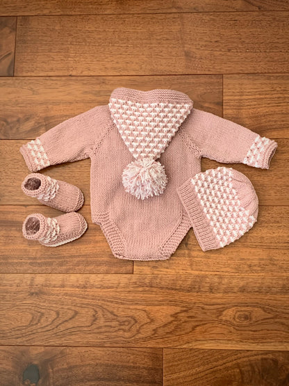 "Holly” Romper Knitting pattern for Reborn doll 16 -22” or 0-3 Month Old Baby